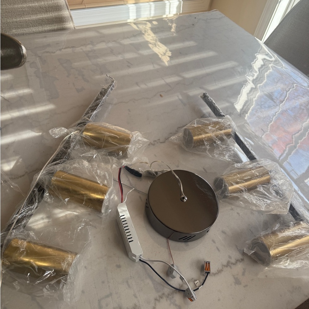 Kitchen Highland. Modern Gold Ceiling Light Fixture, new. Great for kitchen